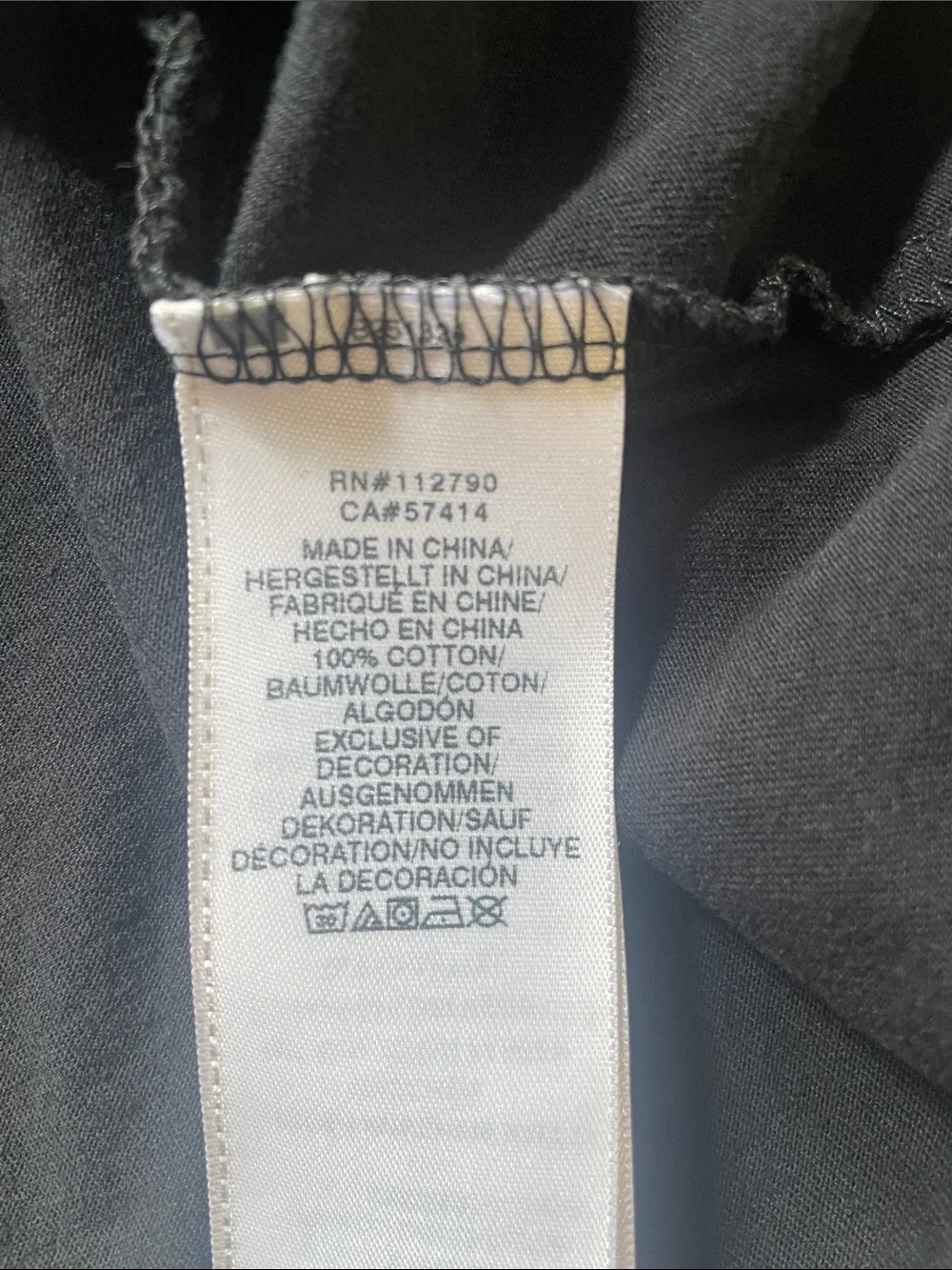 True Religion Black Long Sleeve Logo Crewneck Tee